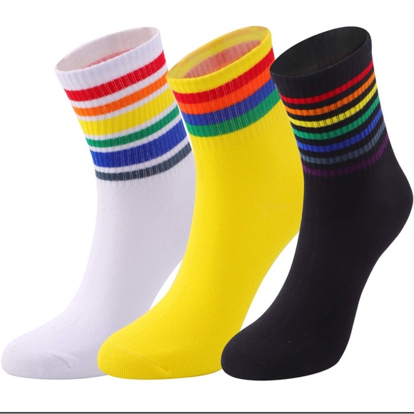 🎁🩷 5 for $25 sale
*NWT* 3pair of rainbow ankle socks 🌈 - Picture 3 of 3